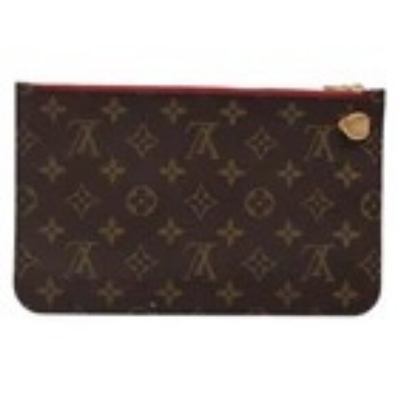 LOUIS VUITTON Monogram Neverfull MM Pouch Accessory Pouch LV Auth BA4608 - Picture 1 of 16
